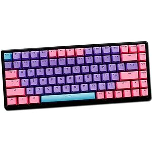 Keycaps, PBT Keycaps 84 Keys 3-Kleur Backlight Gaming-Keycaps Mechanisch Toetsenbord Keycap Voor AKKO 3108 / RK S84 Toetsenbord Pokertoetsen