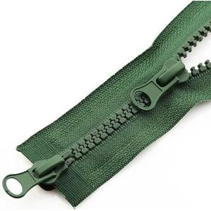Ritsen 3-delige jas met ritssluiting Dubbele ritssluiting Kleding Rits Accessoires Slaapzak Tweeweg dubbele open ritssluiting(Green,90CM-5#)