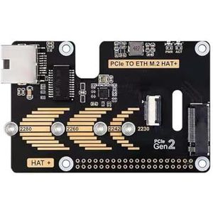 SELVFZ PCIe naar Ethernet-adapterhoed ondersteunt NVMe Solid Disk Maten 2230/2242/2260/2280 Kenmerken 1000M Ethernet-functionaliteit NVMe Solid Disk Uitbreiding