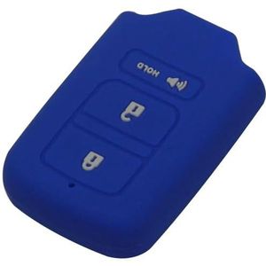 Afstandsbediening Autosleutel Siliconen Hoes Case voor HONDA Vezel City Civic Jazz BRV BR-V HRV-darkblue