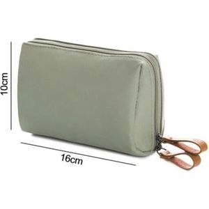 Make-up tas make-up tas meerdere kleuren gepartitioneerde cosmetische zakje grote capaciteit waterdichte lippenstift pakket woninginrichting make-up tas, Groen, Eén maat