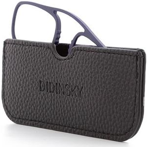 DIDINSKY Prado Leesbril zonder beugel met zelfklevende etui voor de smartphone | ultradun, licht en robuust | minimalistisch design, blauw