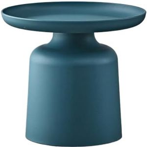 Bijzettafels Nordic eenvoudig klein koffiehuis met bank bijzettafel moderne balkon erker ronde tafel slaapkamer hoektafel voor Levende Vergaderruimte (Color : Azul, Size : F)