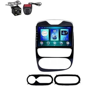 Android 12 Autoradio met navigatie voor Renault Clio 3 4 2012-2019 Plug-and-Play Car Radio Player GPS Navigatie 2 Din Radio USB Ondersteunt RDS USB Camera (Kleur: F, Maat: QT5 8Core 4+64G)