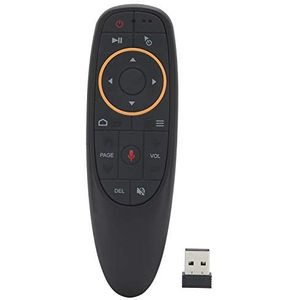 ASHATA Draadloze spraakafstandsbediening, 2,4 G muis voor Android, 6-assige gyroscoop voor computer/projector/Android tv-setop-box