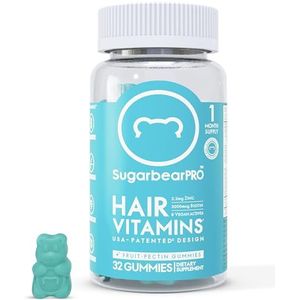 Sugar Bear Hair Vitamins - 1 maand voorraad, 236 ml, blauw