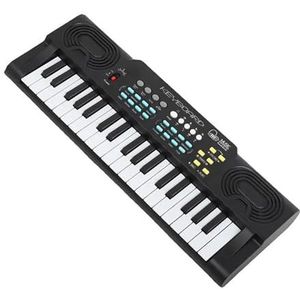 Muzikale Toetsenbordmicrofoon Met 37 Toetsen, Kleine Elektronische Piano Met 22 Demosongs Draagbaar Keyboard Piano
