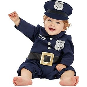 Funidelia | Politiekostuum Voor voor baby Politieman & Politieagent - Kostuum voor baby Accessoire verkleedkleding en rekwisieten voor Halloween, carnaval & feesten - Maat 12-24 maanden
