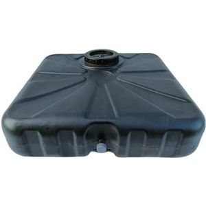 Tuindouche van PE-kunststof, 50 liter, inclusief douchekop, waterreservoir voor de tuindouche, waterreservoir