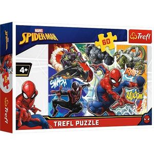 Trefl Puzzel, Marvel Spider-Man, 60 elementen, Dappere Spin, voor kinderen vanaf 4 jaar