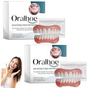 2 stuks tandprothesen, siliconen, bikenda, kunstgebitten, prothese, tandprothese, siliconen