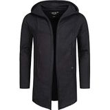 INDICODE JEANS - Brekstad - Sweatvest - Zwart - Capuchon