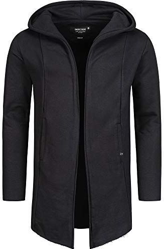 INDICODE JEANS - Brekstad - Sweatvest - Zwart - Capuchon