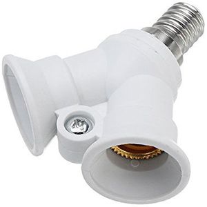 MASUNN AC100-230V 1 E14 A twee E14 lampen adapter lamphouder splitter socket converter voor halogeen licht