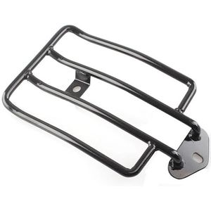 bagagedrager Motorfiets Bagagerek Ondersteuning Voor Sportster Voor XL 883 1200 Iron 48 72 Low Nightster 2004-2019 Achter Bagagerek Motorfiets bagagedrager(Zwart)