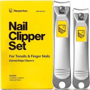 Harperton Klipit Nagelknipper Set - vingernagel + teennagel - roestvrij staal vingernagelknipper cutter voor mannen vrouwen