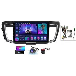Android 13 systeem 2 Din Autoradio Stereo voor Honda Accord 9 CR 2012-2018 9 inch touchscreen met GPS Navigatie Carplay Android Auto/Bluetooth 5.0/FM AM RDS Radio/4G WiFi/DSP(B,NF-1)
