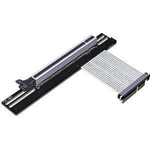 JMT PCI-E 4.0 x4 naar x16 GPU grafische kaart verlengkabel 64G/BPS verlenging 1U voor RTX3090 RX6800xt (15cm, K23SH-TL)