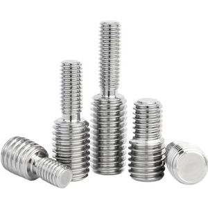 304 roestvrij staal conversie reductie schroeven bout metalen adapter mannelijke dubbele koploze schroef(M6x10 - M10x10)