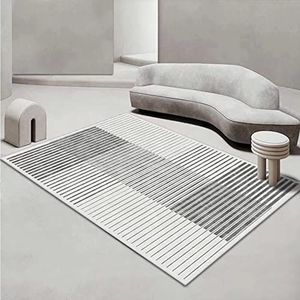 Traditional Lounge Living Room Rug Geometric off-white squares Playroom Area Rugs Soft Short Pile Geometric Small Area Rugs 140 x 200 cm