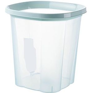 Vuilnisbak Plastic prullenbak Scandinavisch minimalistisch creatief huis Woonkamer Drukcirkel Prullenbak Slaapkamer Transparante prullenbak Prullenbak Voor Binnen(Blue,M)
