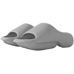 Non-slip Bathroom Slippers,Soft Slippers,Indoor and Outdoor Platform Pool Slippers Shower Slippers (Color : Light Grey, Size : 42/43)