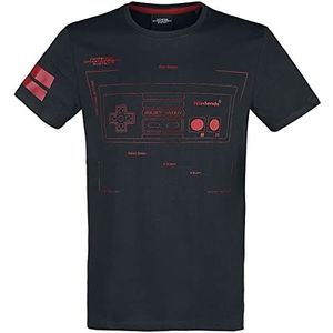 Nintendo NES - Nintendo Entertainment System - Retro Controller T-shirt zwart M