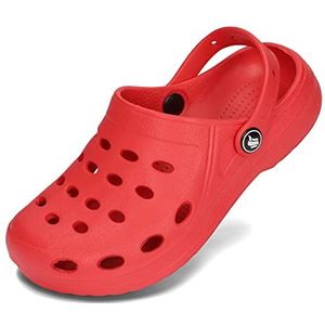 BeKiddy Unisex Kinder EVA Klompen Lichte Tuinschoenen Jongens Meisjes 20-38 EU (Rood, EU-systeem voor schoenmaten, Peuter, Numeriek, Normaal, 30)
