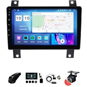 22,9 cm (9 inch) Android 12 Autoradio 2 DIN voor Great Wall Pao 2019-2020 met achteruitrijcamera, stuurwielbediening, Bluetooth, GPS, Navi CarPlay, draadloos (grootte: S100 1+32G)
