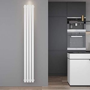 ELEGAGNT Design paneelverwarming dubbellaags / eenlaags verticale badkamerradiator moderne woonkamer buizen radiatoren 1800x236mm Einlagig wit