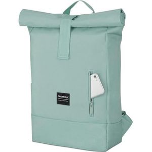 DRNSYHX backpack Roll Top Backpack Women & Men - Rucksack For School, University, Work - Laptop Compartment 18 - Water-repellent-mint Green-18 -inch