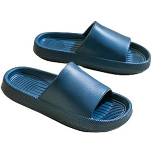 BDWMZKX Slippers Women's Summer Non-slip Slippers For Outdoor Use, Bathroom Bathing, Eva Indoor Home Sandals, Men's Home Wear Slippers-hidden Green-40-41 (small 1-2 Yards)