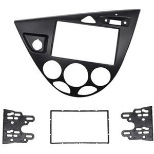 Voor Voor Focus Mk1 Voor Fiesta LHd Dash Mount Kit Interieur Auto Radio Surround 2 Din Paneel Dashboard sierlijst(Zwart)