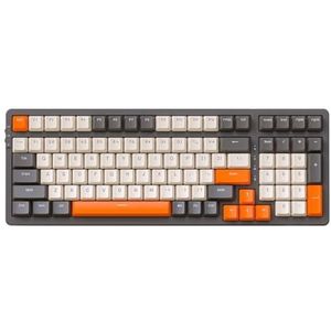 AMIUHOUN 100 Sleutel Mechanische Toetsenbord 2.4G Bluetooth Draadloze Toetsenbord Pakking Structuur Draadloze Mechanische