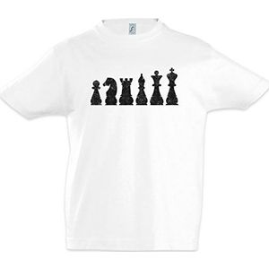 Urban Backwoods Chess I Kinder Jongens T-Shirt Wit Maat 10 Jaar