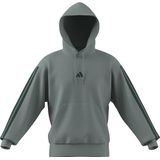 adidas Hombre ESSENTIAL THREE STRIPES FRENCH TERRY HOODIE, Wonder Sage/collegiate green, M