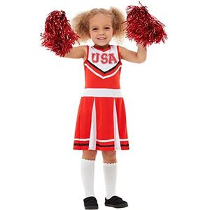 Funidelia | Cheerleader kostuum voor meisjes American Football - Kostuum voor Kinderen, Accessoire verkleedkleding en rekwisieten voor Halloween, carnaval & feesten Maat - 10-12 jaar - Rood