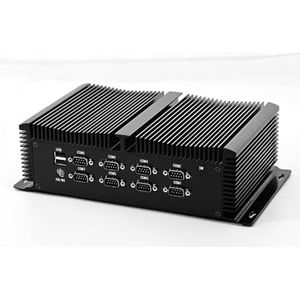 HSIPC Alder Lake 12th i7 8 Core 1255U industrail PC, Fanless PC, IPC met 6 COM, 3 HDMI, 2 GBE, GPIO, USB WiFi inbegrepen