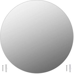 vidaXL Wandspiegel rond 60 cm glas