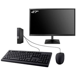 PC Dell Optiplex 3040 micro-display, 27 inch, Intel G4400T RAM, 16 GB SSD, 2 TB W11 WiFi (gereviseerd)