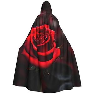 SSIMOO Rode roos prachtige vampiermantel voor rollenspel, gemaakt voor onvergetelijke Halloween-momenten en meer