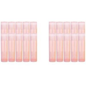 2 Set van 10x 5G Lege Lippenstift Tubes Hervulbare Lip Gloss Balsem Flessen Flesjes Roze