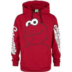 Sesame Street - Elmo - Heren Trui met Capuchon - Rood