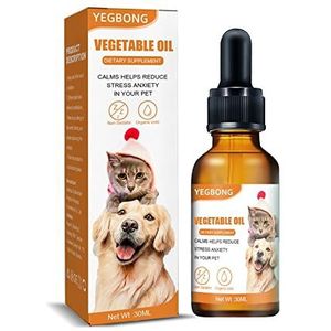 Yisawroy 30 ml Draagbare Kalmerende Voor Honden En Katten Natuurlijke Organische Kalmerende Drops Olie Kalmerende Angst Blend Voor Voedsel Olie Voor Hond Biologische Voor Angst-relief Voor Pet