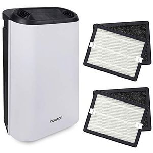 Luchtontvochtiger en luchtreiniger Noaton DF 4214 HEPA + 2x combifilters (HEPA + koolfilter), 14 l/dag, luchtstroom 95 m3/h, tot 25 m2, verbruik max 210 W, droger, ontvochtiger, kinderslot, timer