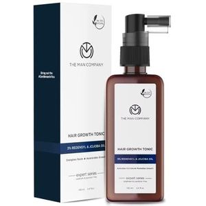 The Man Company Hair Growth Vitalizer Tonic with 3% Redensyl, Jojoba & Onion Oil, Dht Blocker, Promotes Strength, Volume, Controls Hair Fall & Breakage, Energizes Hair Roots, 100Ml