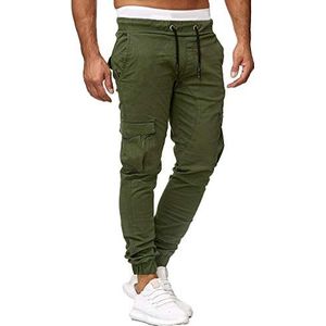 Jonger uitziende modieuze comfortabele stretchbroek voor mannen effen kleur trainingspak broek met zakken regular fit trekkoord broek casual formele werkbroek lichtgewicht broek voor mannen,