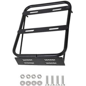 bagagedrager Motorfiets Achter Koffer Drager Plank Duurzaam Met Schroef Vervangt Motorfiets Achterrek Rugleuning Opbergdoos Rek Verlengstandaard Motorfiets bagagedrager(Zwart)