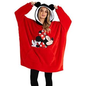 Disney Vrouwen Hoodies, Grote Deken Hoodie, Minnie en Mickey Geschenken (Rood)