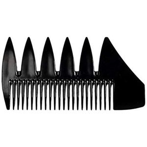 2-in-1 Mannen Kam Mannelijke Retro HairStyle Eco-vriendelijke PS Materiaal Grote Tandkop Borstel Styling Kam, zwart